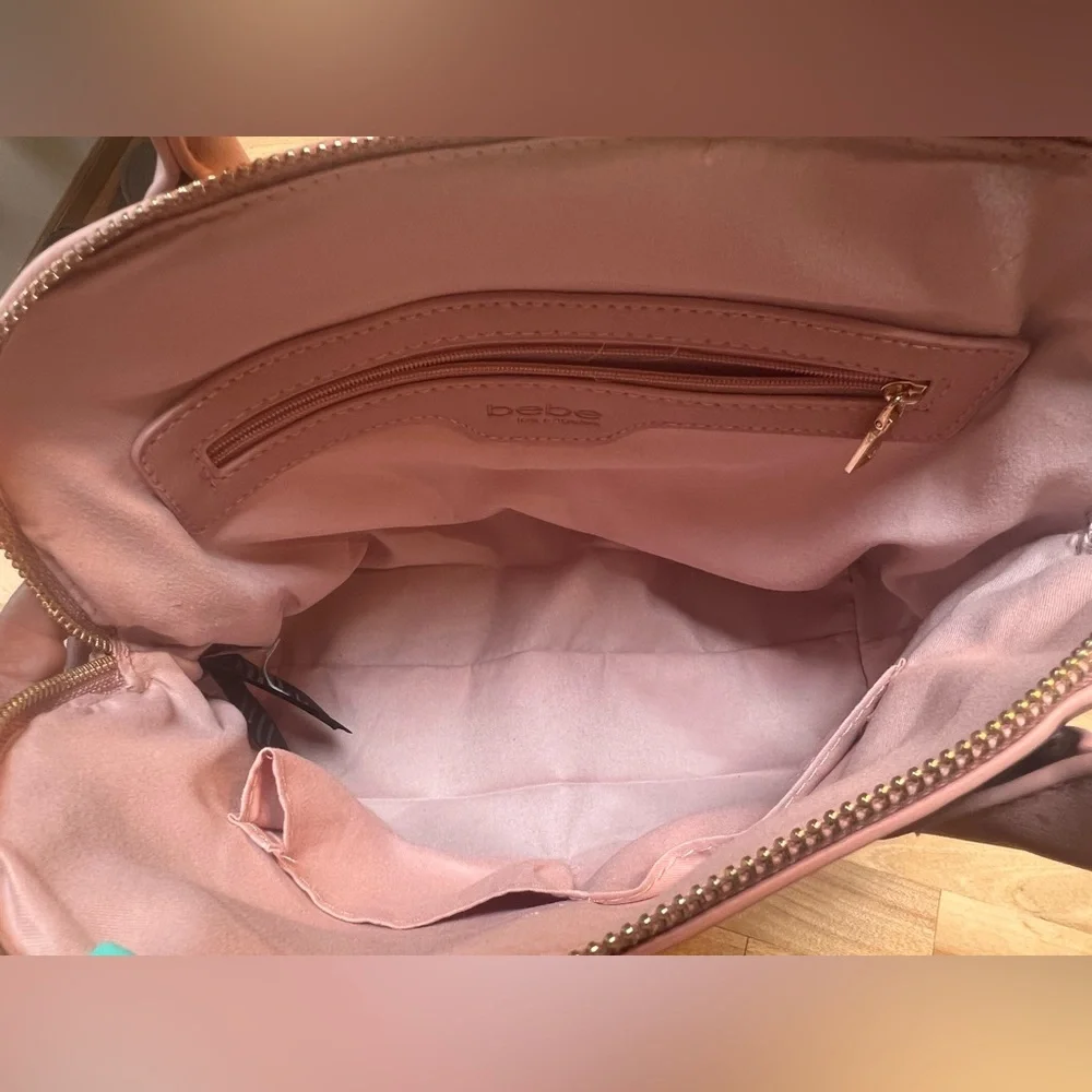 Bebe Kayla Dome Satchel Purse Handbag
